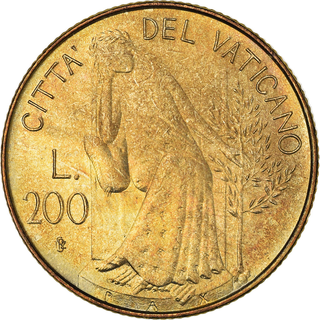 Moneta, PAŃSTWO WATYKAŃSKIE, John Paul II, 200 Lire, 1980, Roma, MS(63)