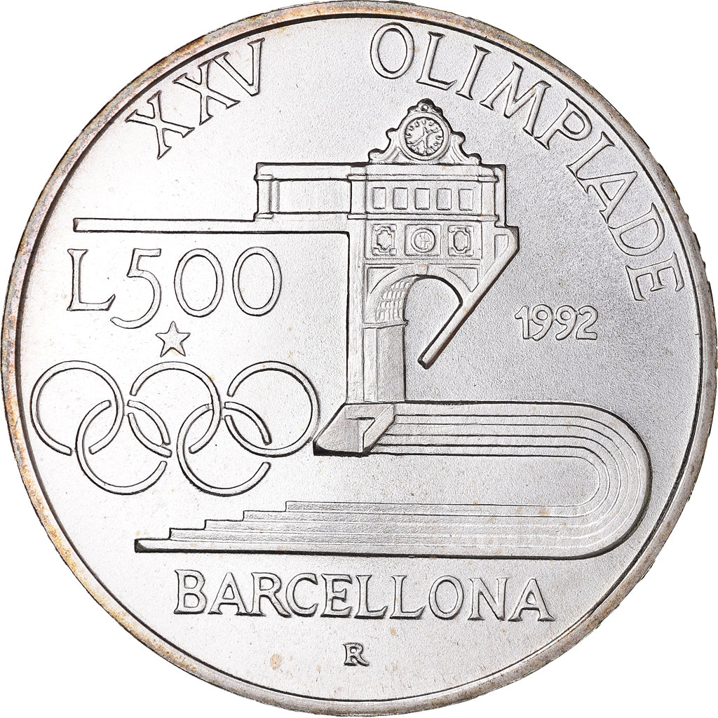 Münze, Italien, Summer Olympics 1992, 500 Lire, 1992, Rome, FDC, STGL, Silber