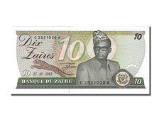 Zaïre, 10 Zaïres, 1982, KM #27a, 1982-10-27, UNC(65-70), C2531030A