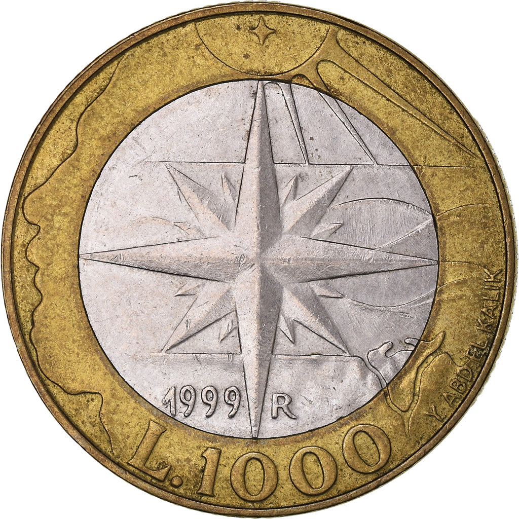Münze, San Marino, 1000 Lire, 1999, Rome, S+, Bi-Metallic, KM:395
