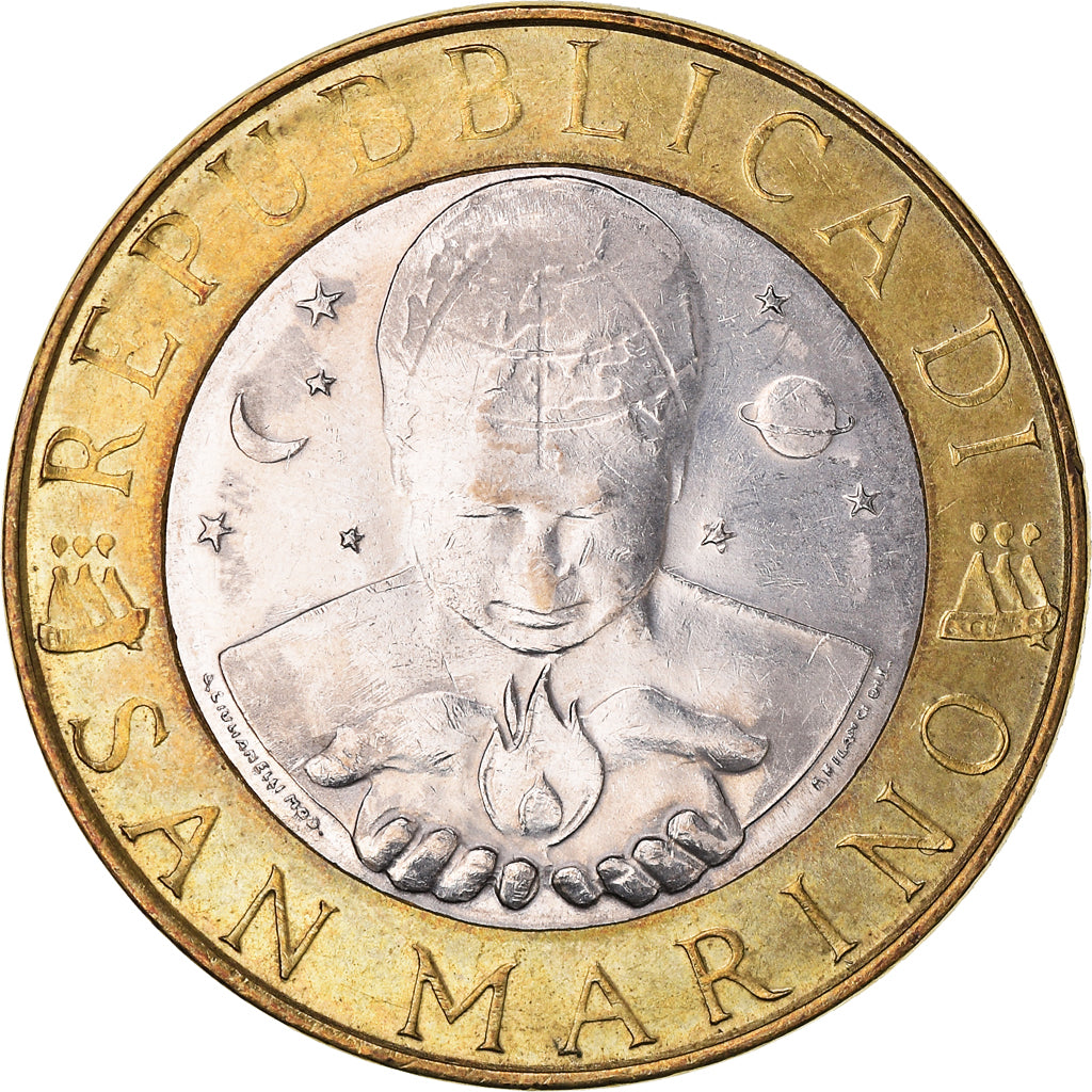 Munten, San Marino, 1000 Lire, 2000, Rome, ZF+, Bi-Metallic, KM:405