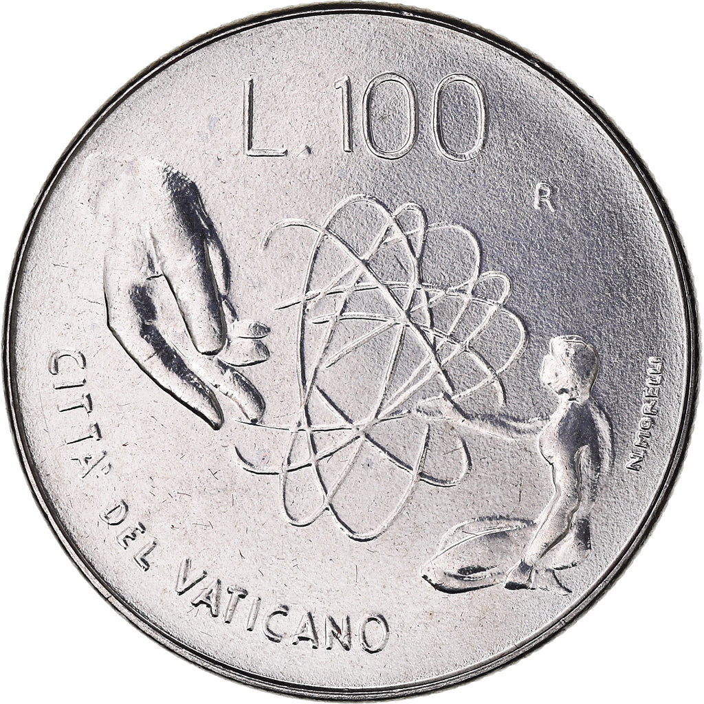 Coin, VATICAN CITY, John Paul II, 100 Lire, 1983, Roma, MS(65-70), Stainless
