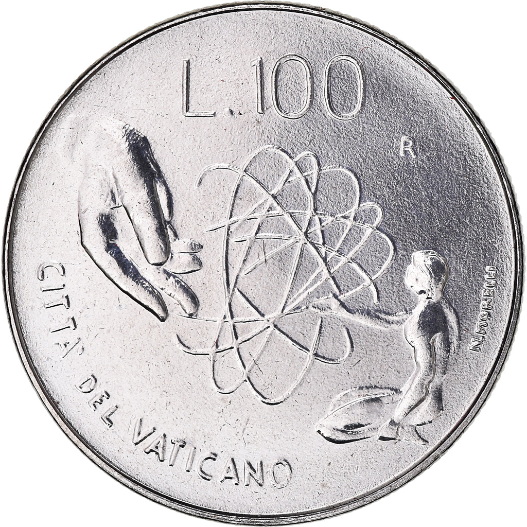 Coin, VATICAN CITY, John Paul II, 100 Lire, 1983, Roma, MS(65-70), Stainless
