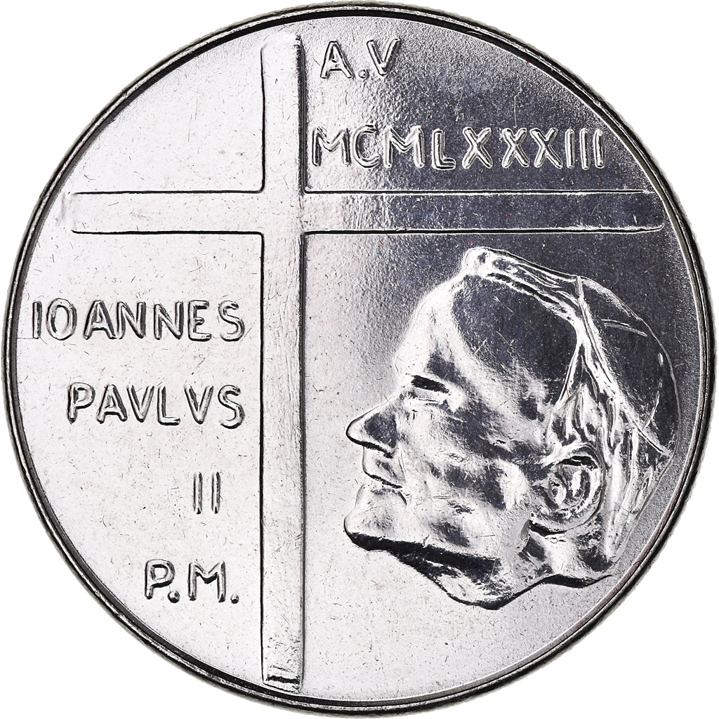 Münze, Vatikanstadt, John Paul II, 100 Lire, 1983, Roma, STGL, Stainless Steel
