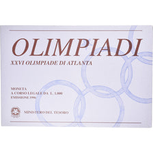 Coin, Italy, Jeux Olympiques Atlanta 1996, 1000 Lire, 1996, BU, MS(65-70)