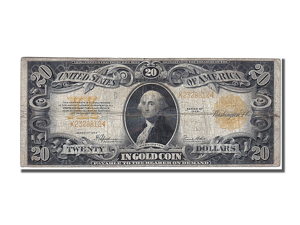 United States, Twenty Dollars, 1922, KM #564, F(12-15), K2328812