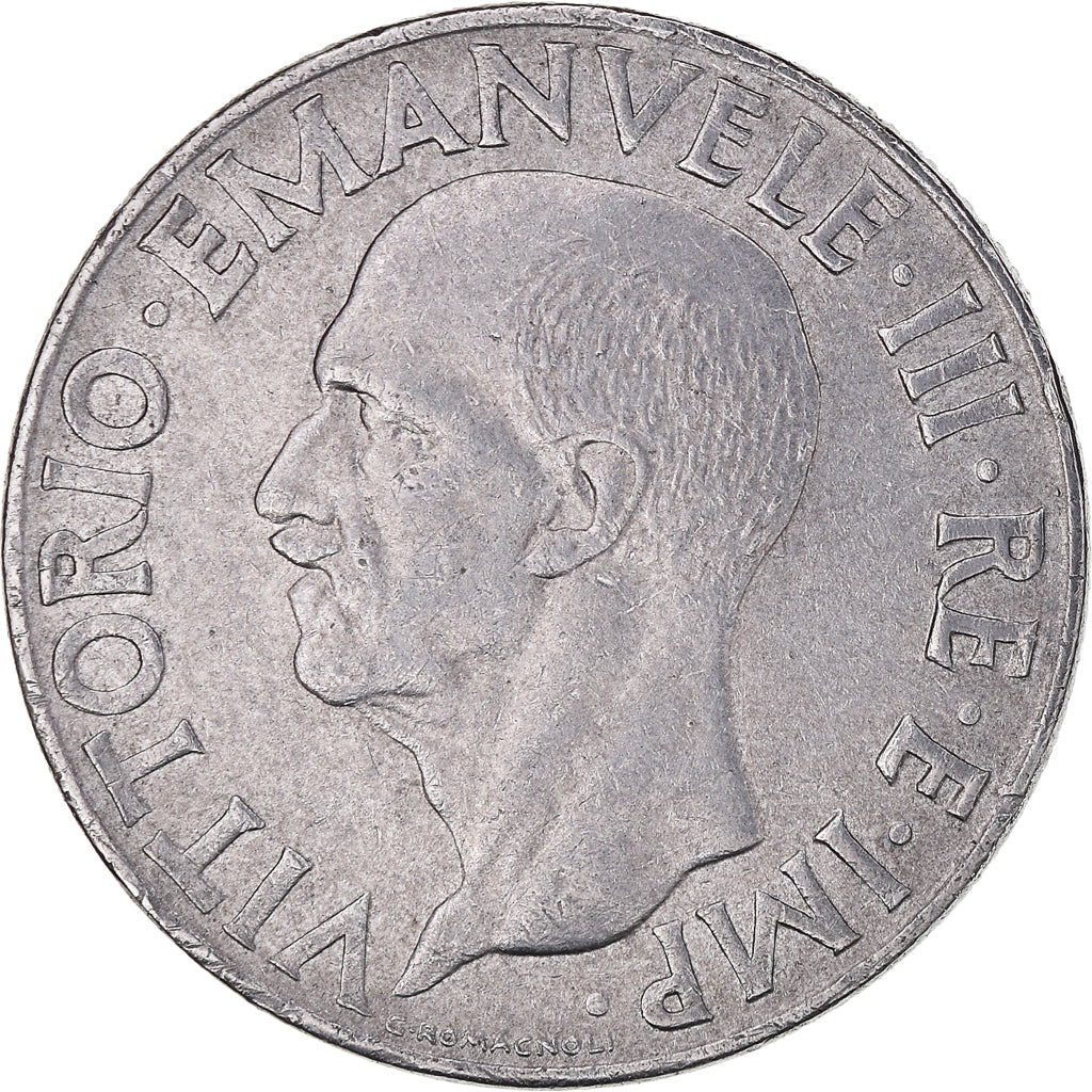 Moneta, Włochy, Vittorio Emanuele III, Lira, 1942, Rome, VF(20-25), Stal