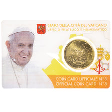 CIUDAD DEL VATICANO, 50 Euro Cent, 2017, Rome, Coin card, FDC, Latón