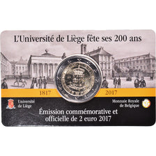 Belgium, 2 Euro, Université de Liège, 2017, BU, MS(65-70), Bi-Metallic