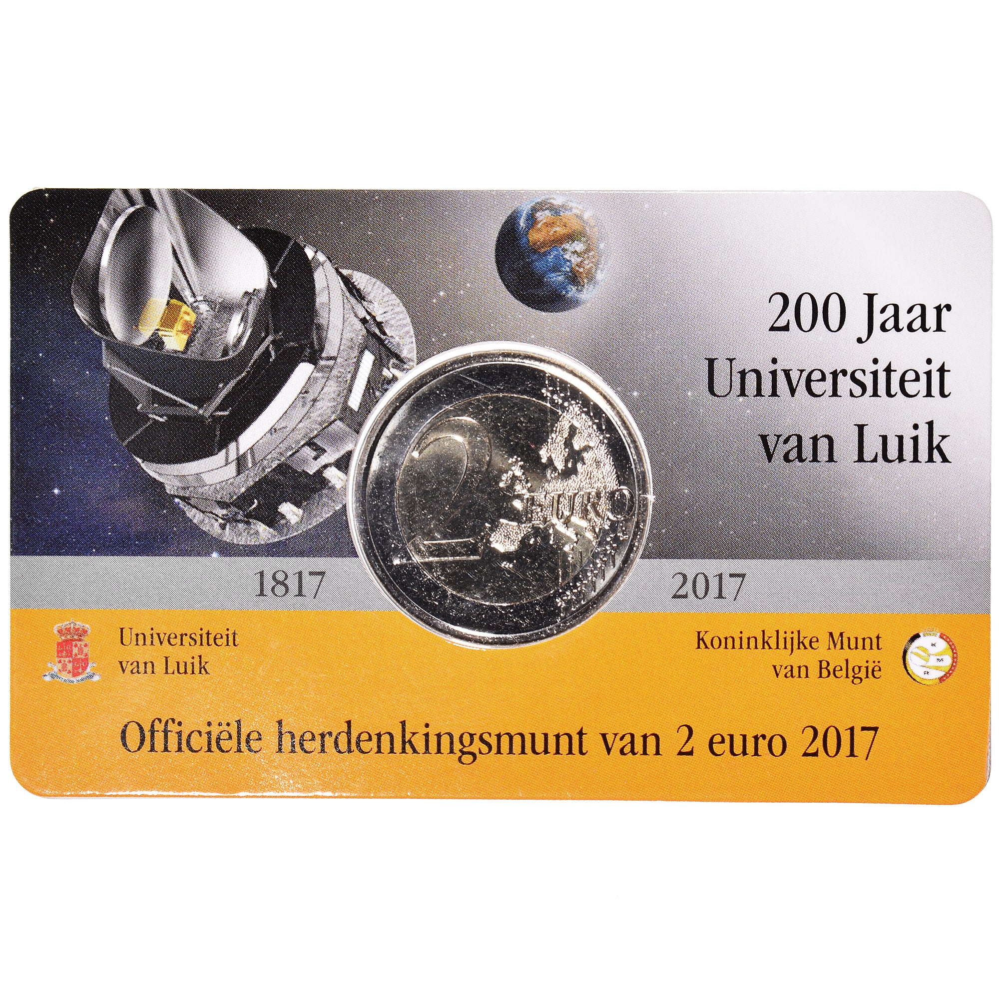 Belgium, 2 Euro, Université de Liège, 2017, BU, MS(65-70), Bi-Metallic