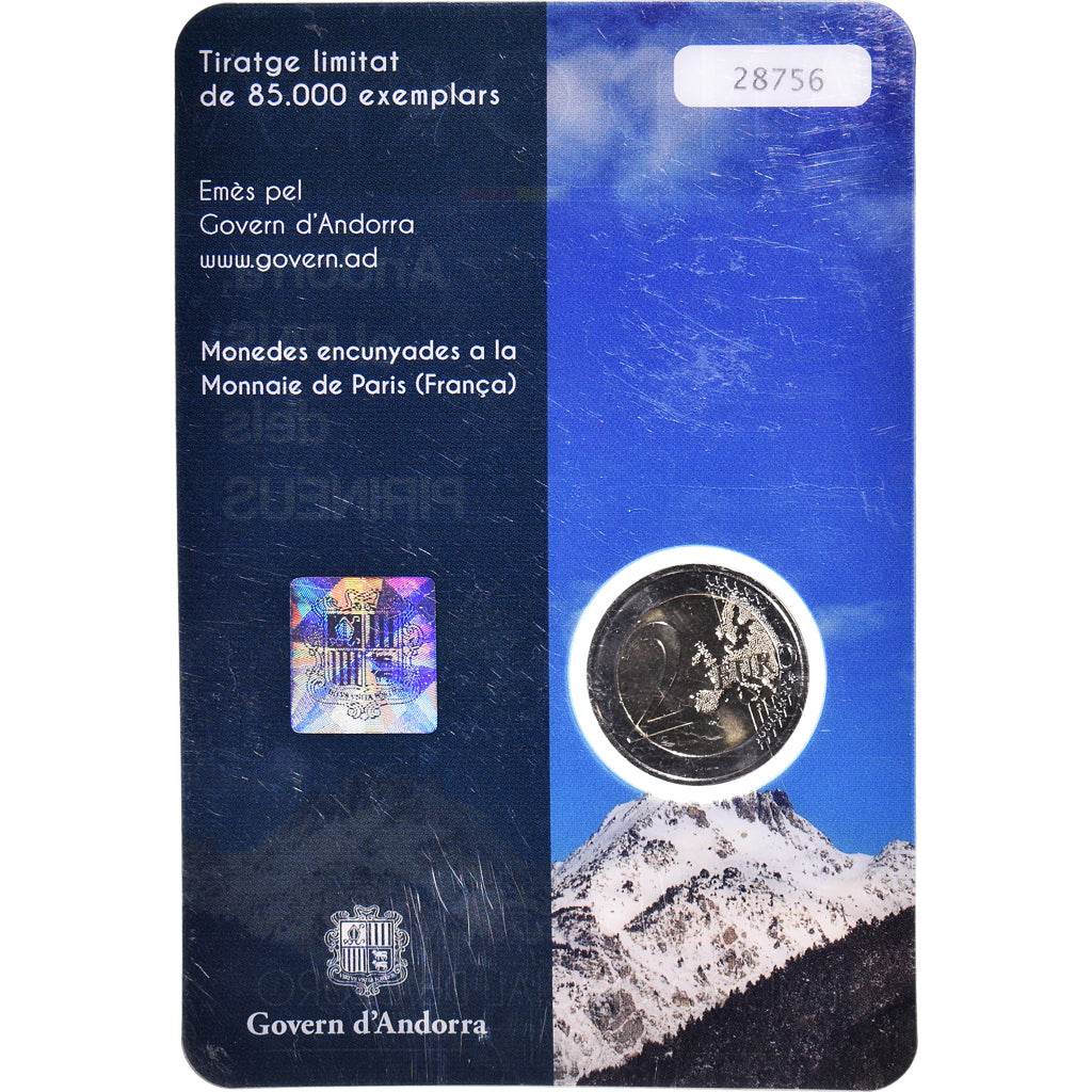 Andorra, 2 Euro, Pays des Pyrénées, 2017, BU, MS(65-70), Bi-Metallic