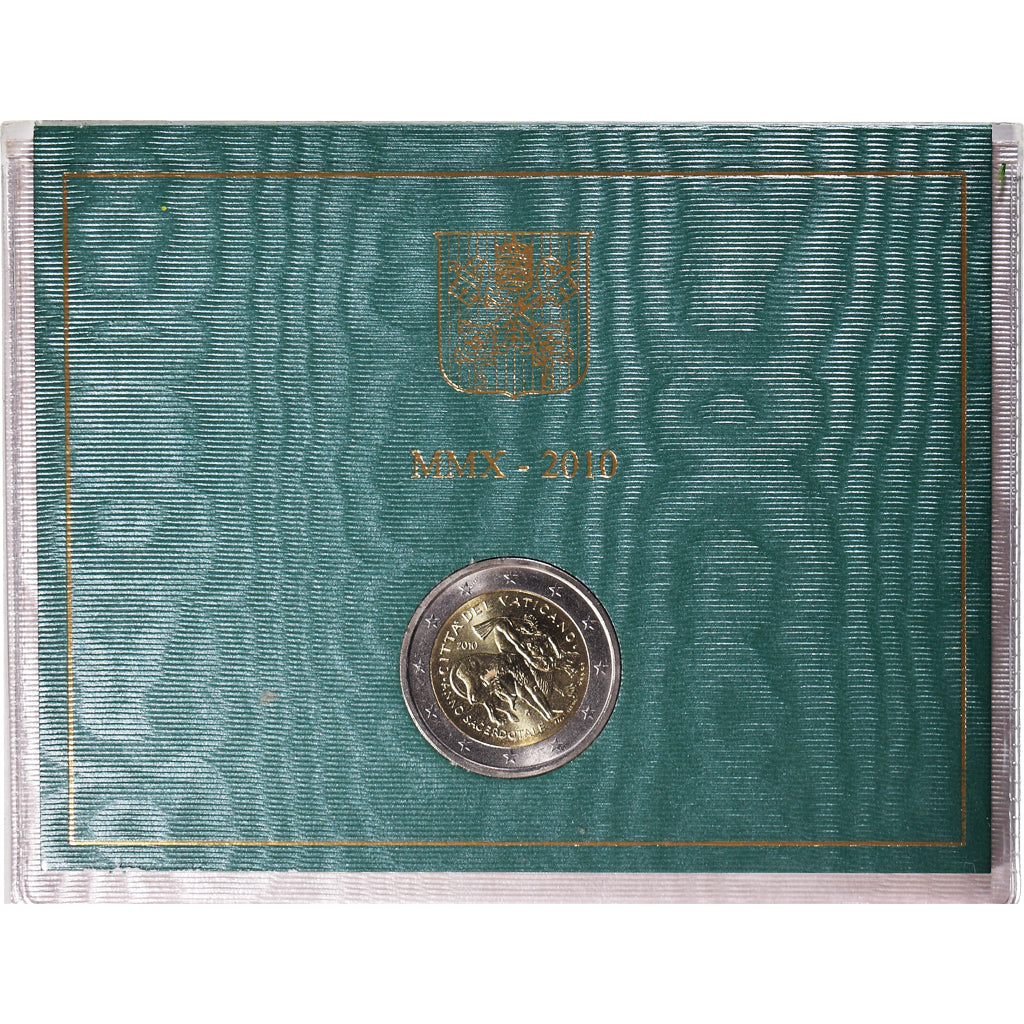 Vatican, 2 Euro, 2010, Anno Sacerdotale., MS(65-70), Bi-Metallic