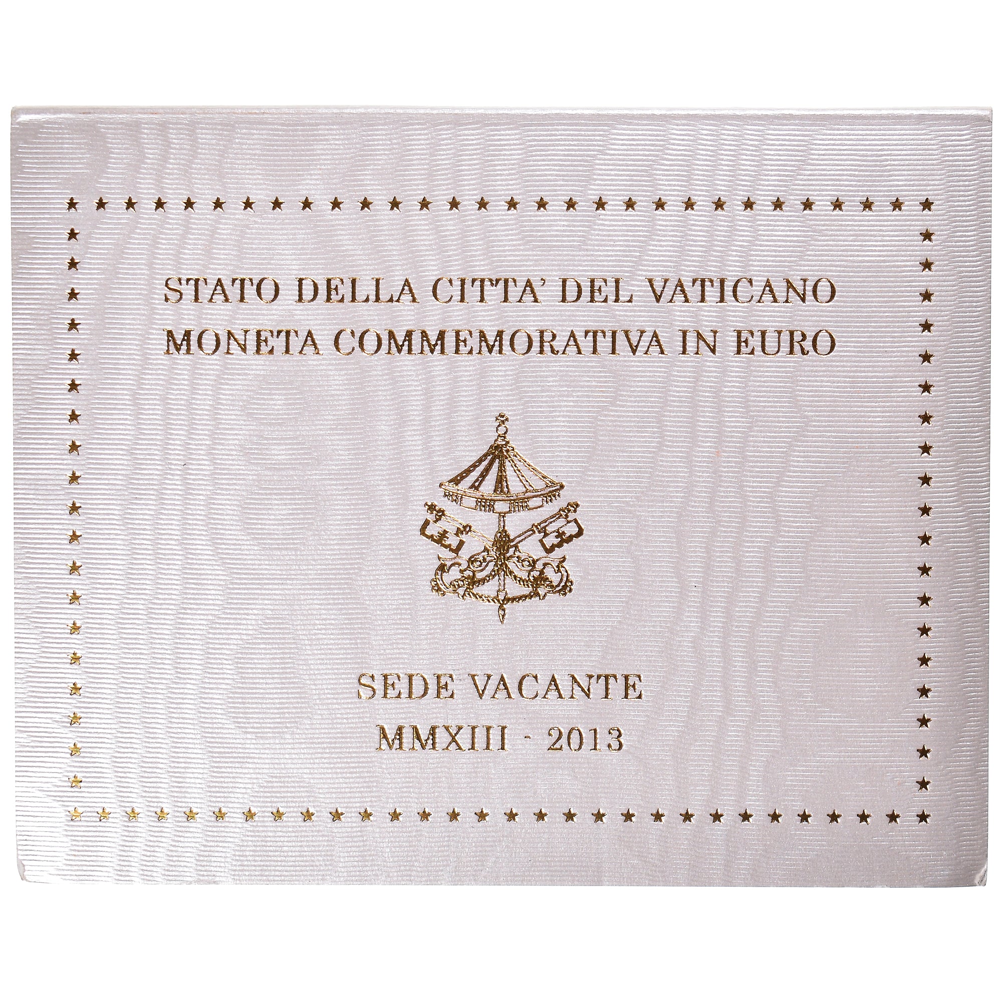 Vatican, 2 Euro, 2013, SEDE VACANTE, MS(65-70), Bi-Metallic
