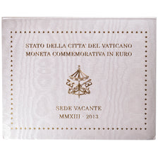 Vatican, 2 Euro, 2013, SEDE VACANTE, MS(65-70), Bi-Metallic