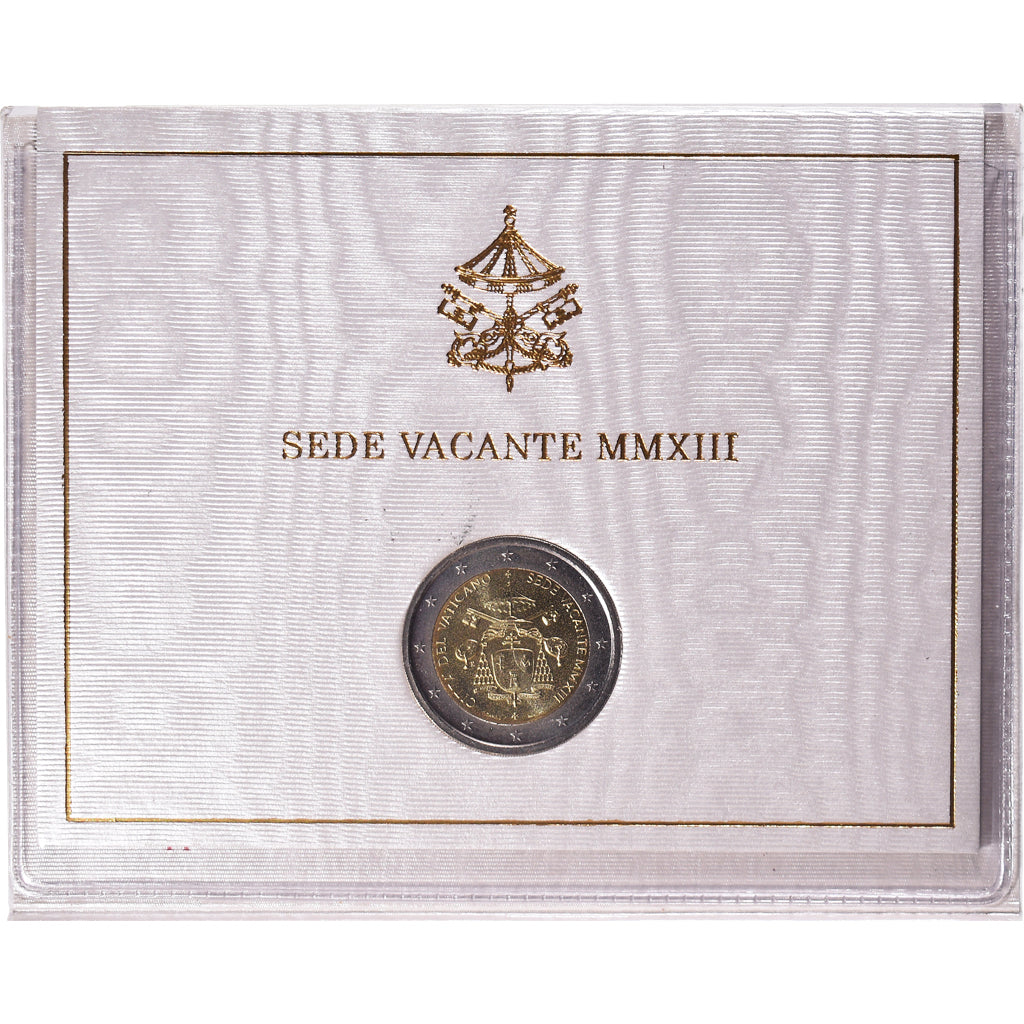 Vatican, 2 Euro, 2013, SEDE VACANTE, MS(65-70), Bi-Metallic