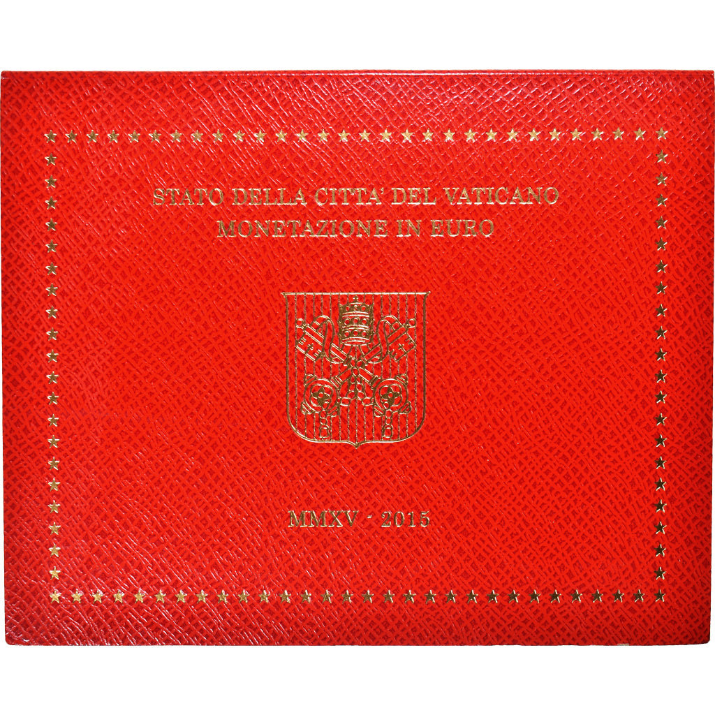 Vatican, 1 Cent to 2 Euro, 2015, BU, MS(65-70), Bi-Metallic