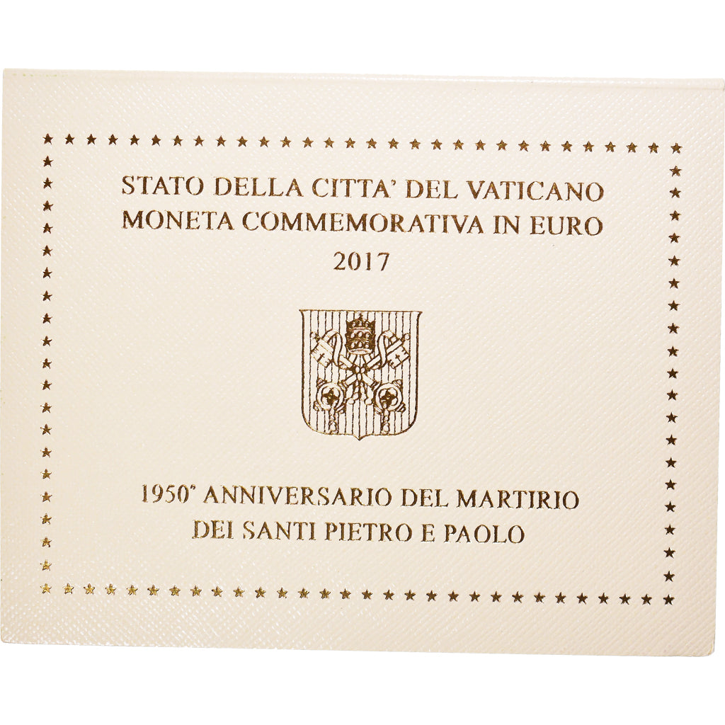 Vatican, 2 Euro, 2017, Martyre des Saints Pierre et Paul, MS(65-70), Bi-Metallic
