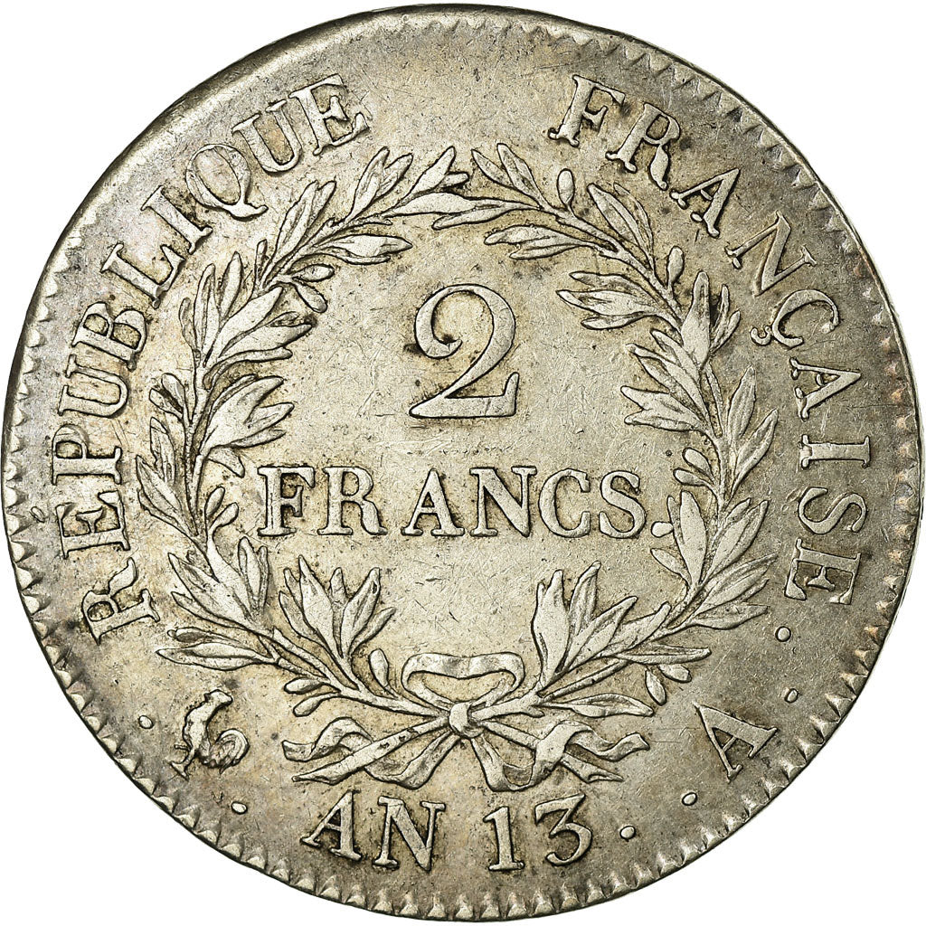 Coin, France, Napoléon I, 2 Francs, AN 13, Paris, EF(40-45), Silver, KM:658.1