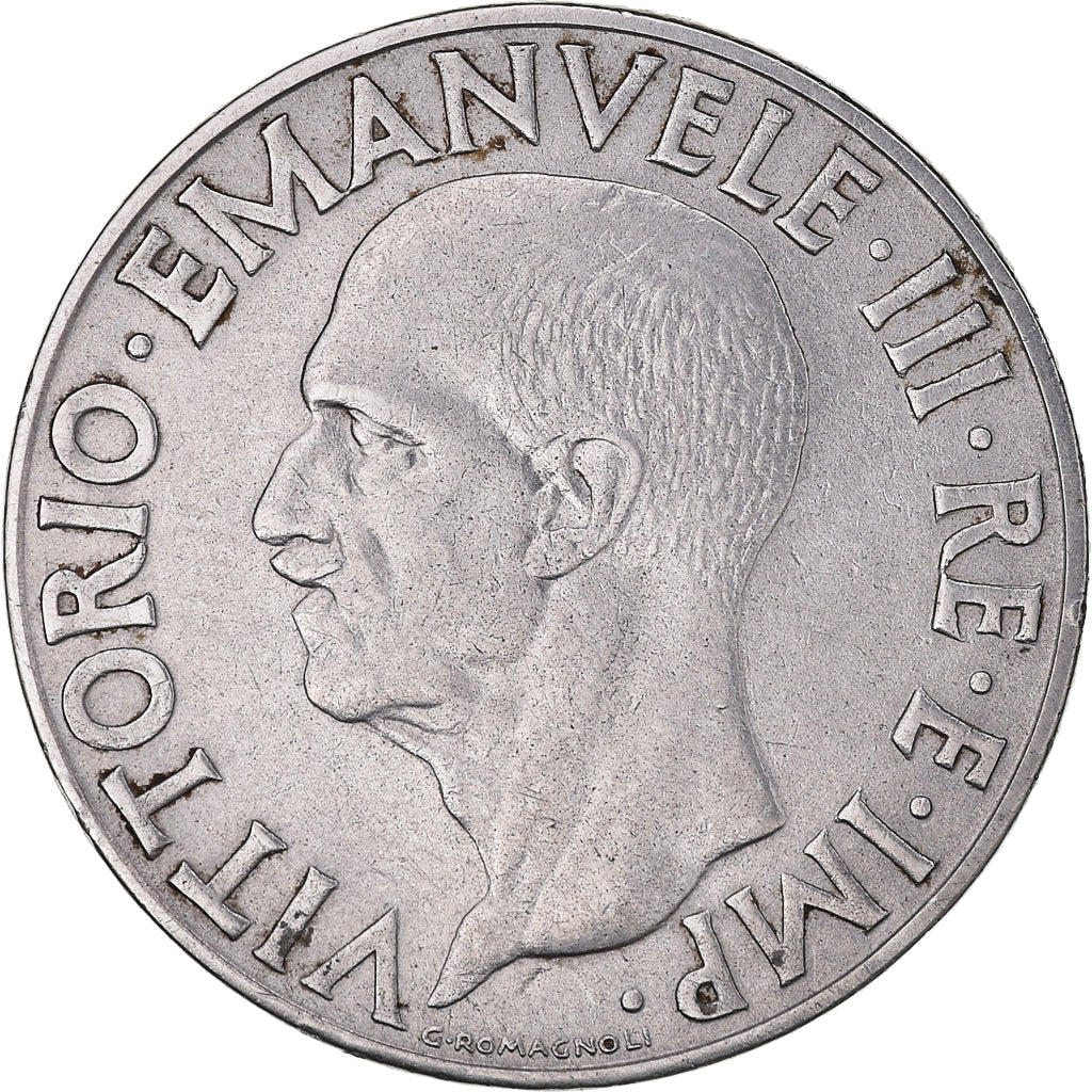 Moneda, Italia, Lira, 1939, Rome, MBC, Acmonital (austénitique), KM:77a
