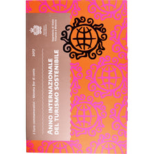 San Marino, 2 Euro, Développement durable du tourisme, 2017, Rome, MS(65-70)