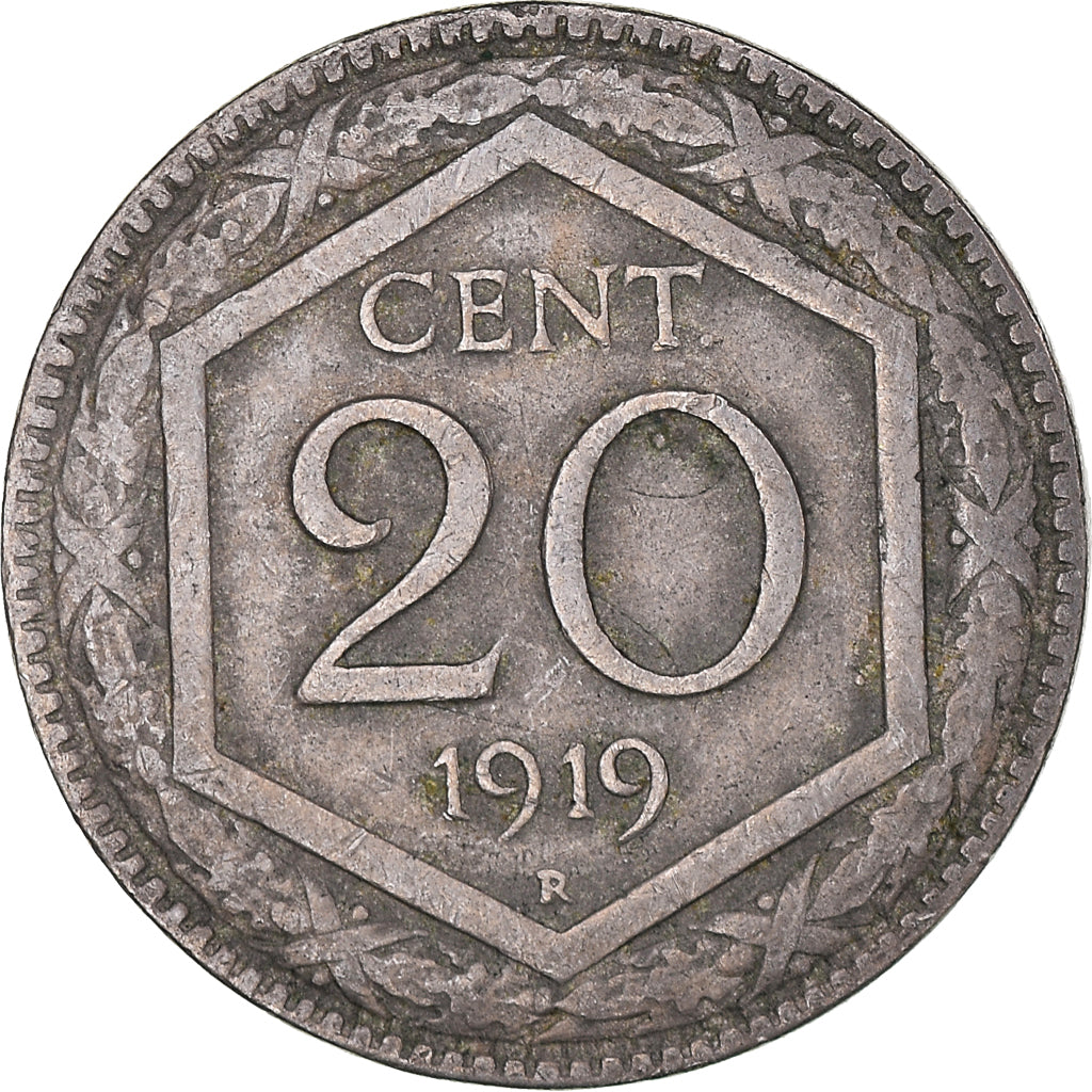 Munten, Italië, Vittorio Emanuele III, 20 Centesimi, 1919, Rome, FR+, Nickel