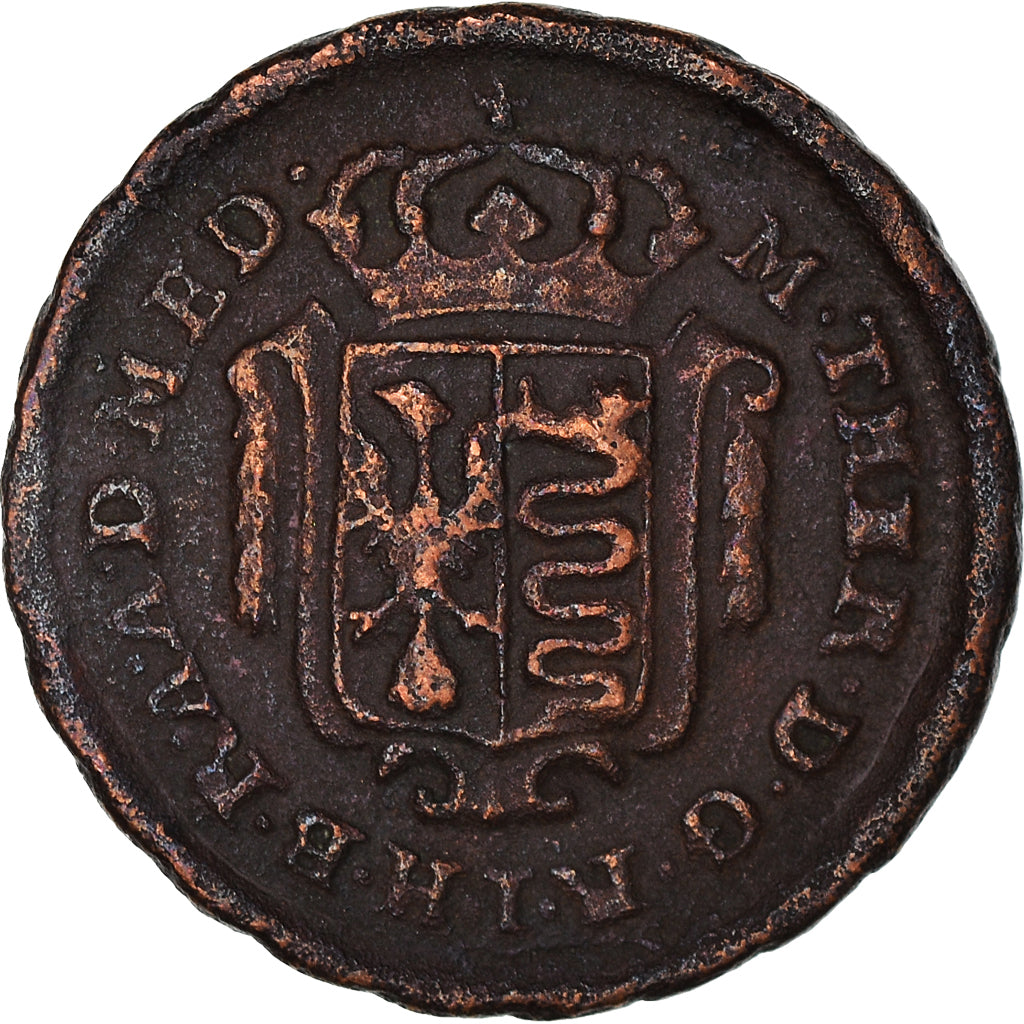 Coin, ITALIAN STATES, Mezzo soldo, 1777, Milan, EF(40-45), Cuivre, KM:184