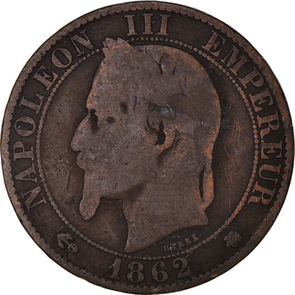 Coin, France, Napoleon III, Napoléon III, 5 Centimes, 1862, Paris, VF(20-25)