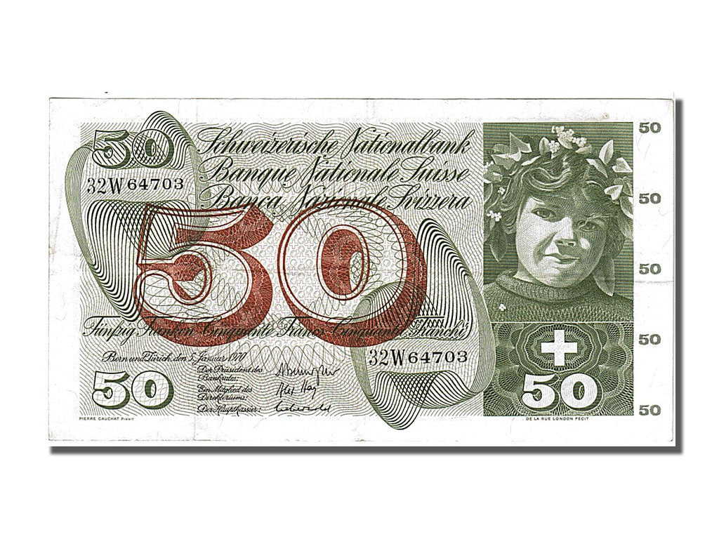 Svizzera, 50 Franken, 1970, 1970-01-05, SPL-