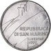 Moneda, San Marino, 100 Lire, 1990, Rome, MBC+, Acero, KM:254