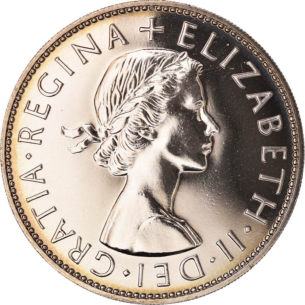 Coin, Great Britain, 1/2 Crown, 1970, BU, MS(65-70), Copper-nickel, KM:907