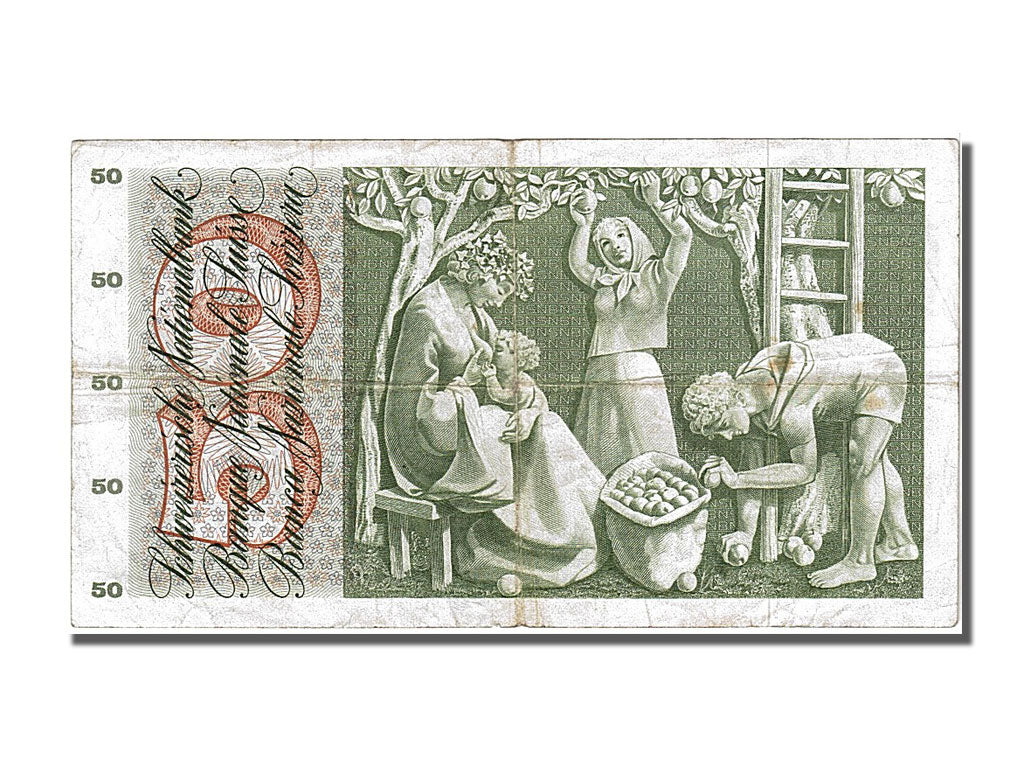 Switzerland, 50 Franken, 1973, KM #48m, 1973-03-07, VF(30-35), 44S