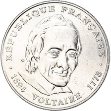 Moneta, Francja, Voltaire, 5 Francs, 1994, Paris, AU(50-53), Nikiel, KM:1063