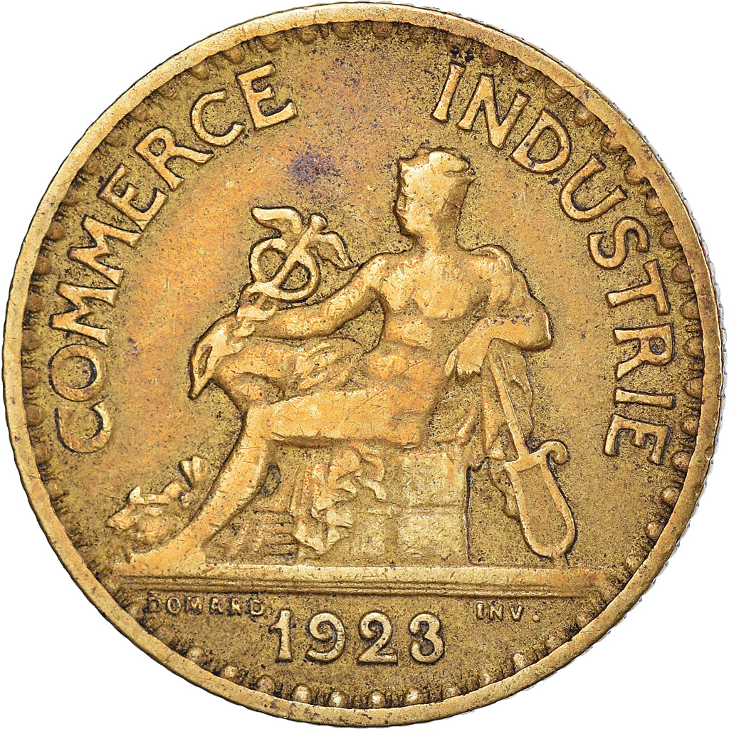 Moneda, Francia, Chambre de commerce, Franc, 1923, Paris, BC+, Aluminio -