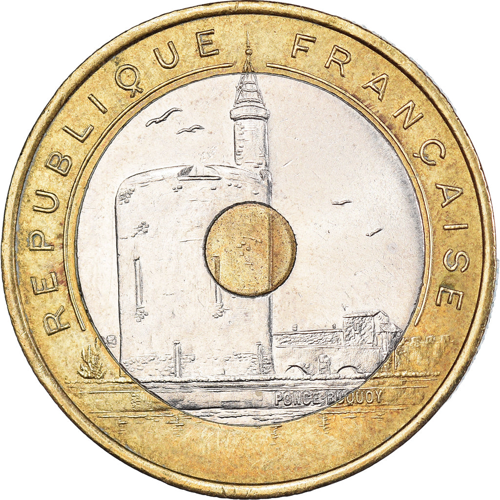 Coin, France, 20 Francs, 1993, EF(40-45), Tri-Metallic, KM:1016, Gadoury:872