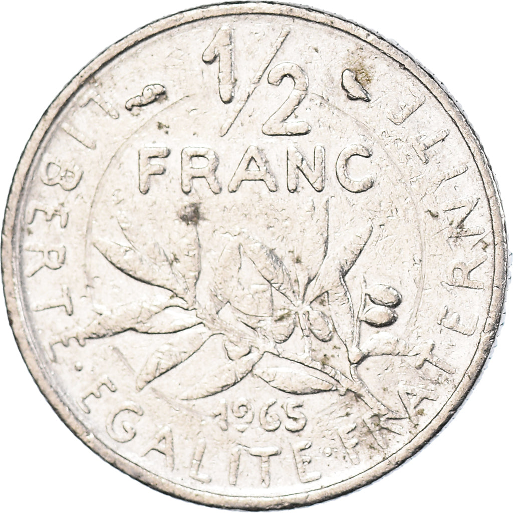 Coin, France, Semeuse, 1/2 Franc, 1965, Paris, VF(30-35), Nickel, KM:931.1