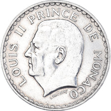 Coin, Monaco, Louis II, 5 Francs, 1945, EF(40-45), Aluminum, KM:122