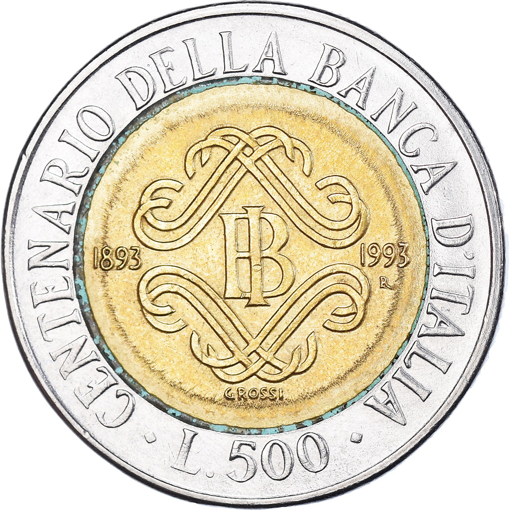 Coin, Italy, 500 Lire, 1993, Rome, VF(30-35), Bi-Metallic, KM:160