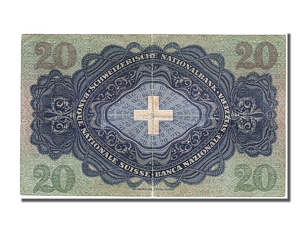 Banknote, Switzerland, 20 Franken, 1930, 1930-09-16, EF(40-45)