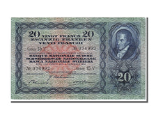 Banknote, Switzerland, 20 Franken, 1942, 1942-12-04, UNC(63)