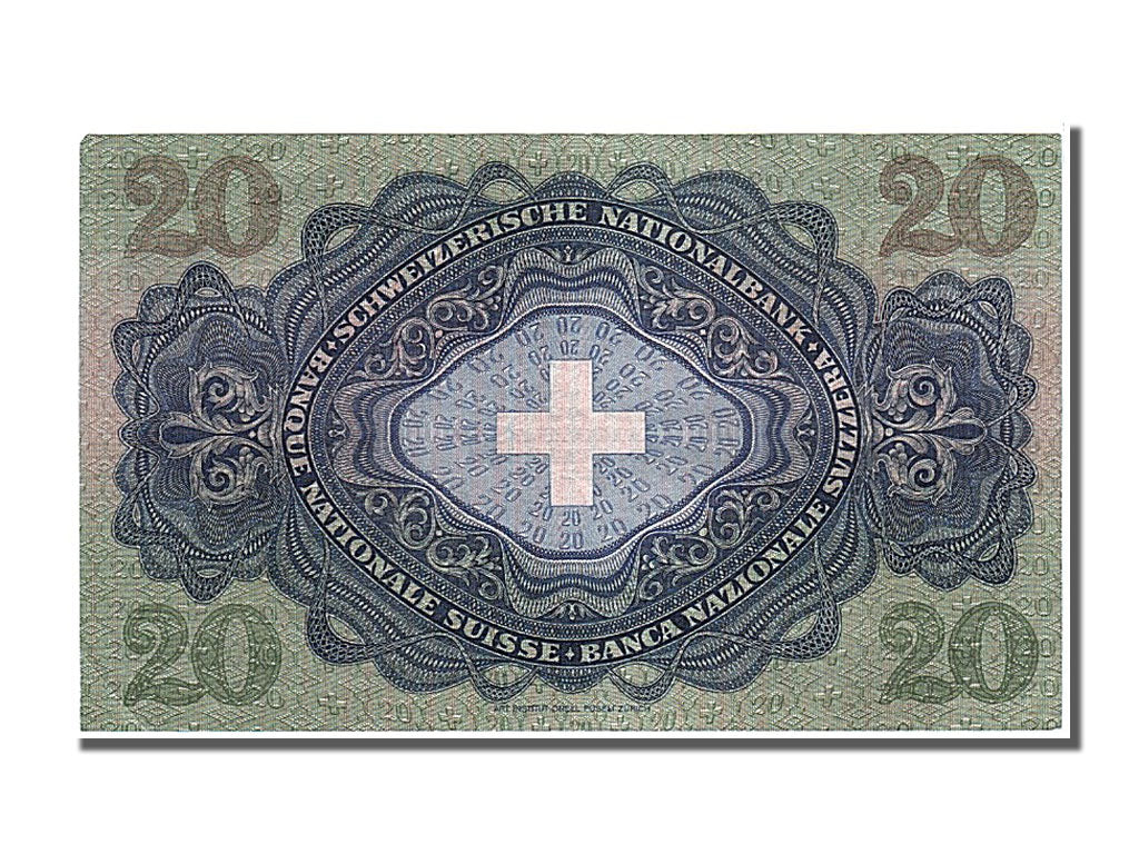 Banknote, Switzerland, 20 Franken, 1942, 1942-12-04, UNC(63)