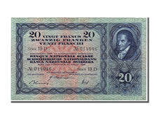 Banknote, Switzerland, 20 Franken, 1946, 1946-08-31, AU(50-53)