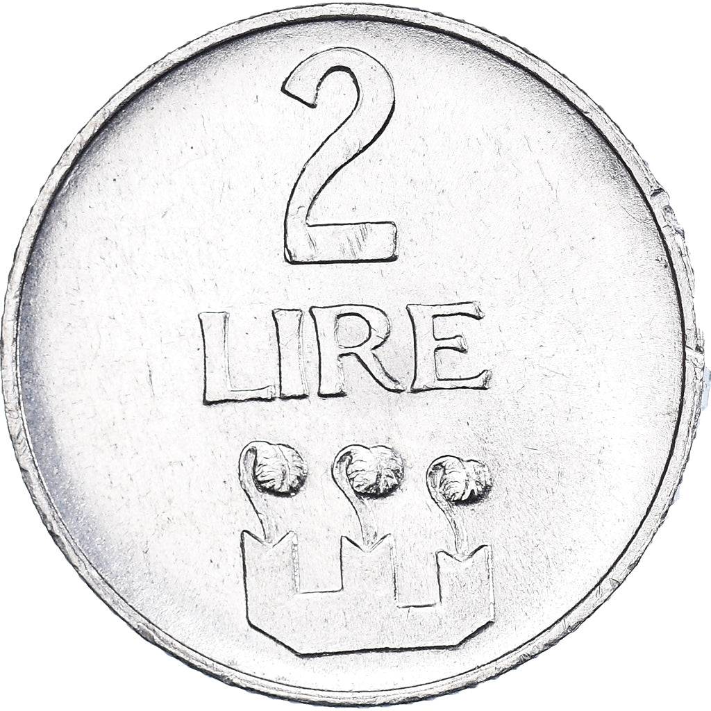 Munten, San Marino, 2 Lire, 1972, Rome, ZF+, Aluminium, KM:15