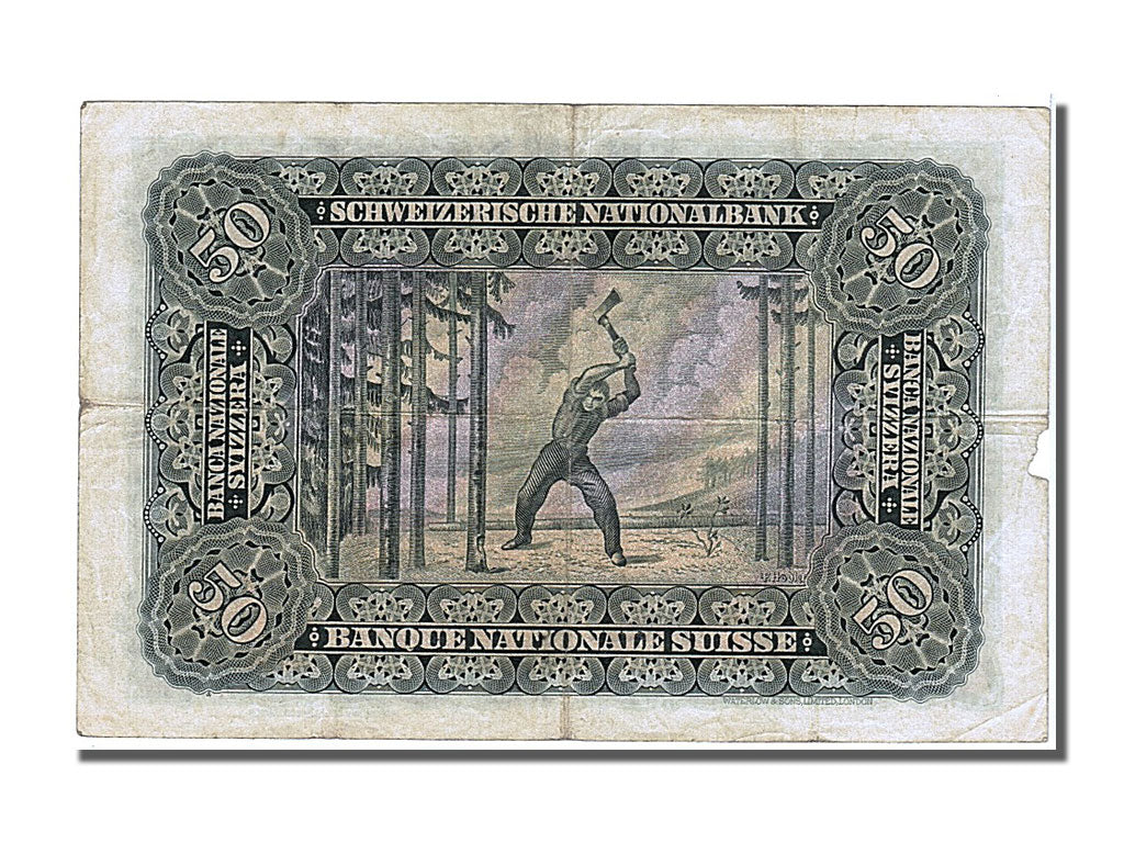 Switzerland, 50 Franken, 1940, KM #34k, 1940-02-15, EF(40-45), 9V