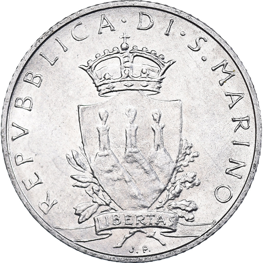 Moneda, San Marino, 2 Lire, 1979, Rome, MBC, Aluminio, KM:90