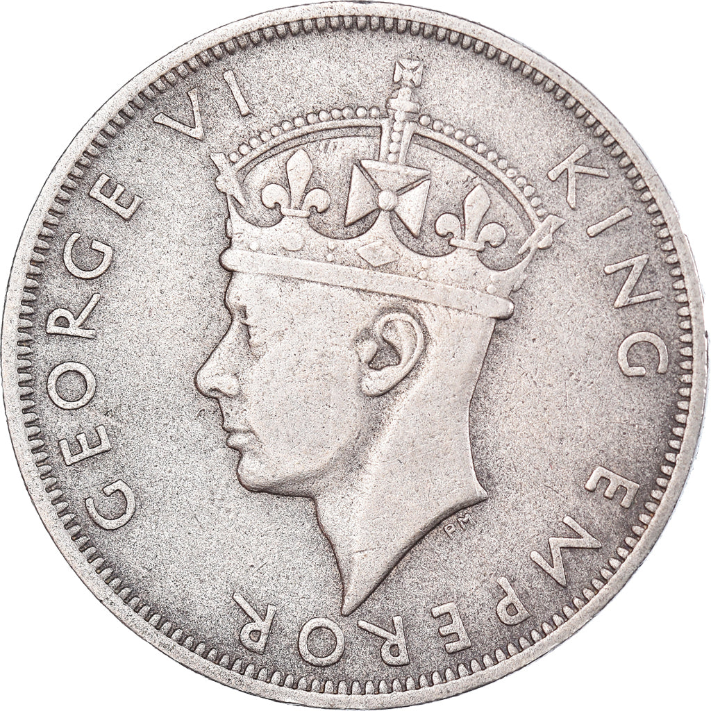 Moneta, Rhodesia del Sud, George VI, 1/2 Crown, 1947, British Royal Mint, BB