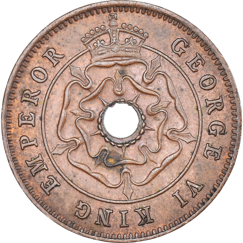 Coin, Southern Rhodesia, George VI, 1/2 Penny, 1944, British Royal Mint