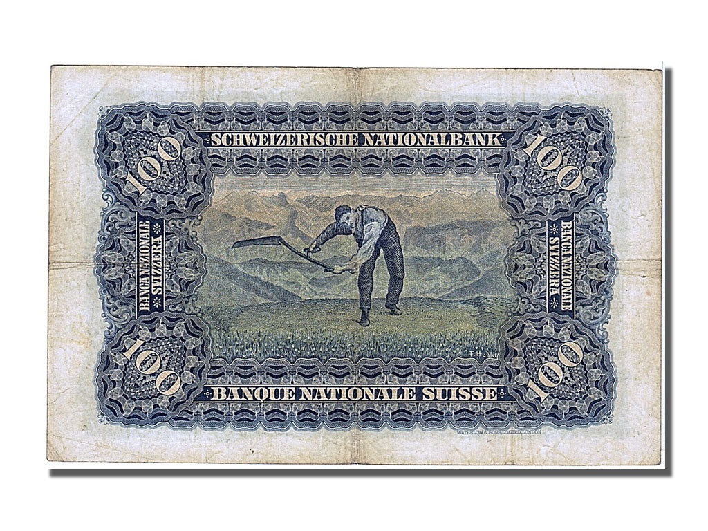 Switzerland, 100 Franken, 1931, KM #35g, 1931-07-21, EF(40-45), 7G