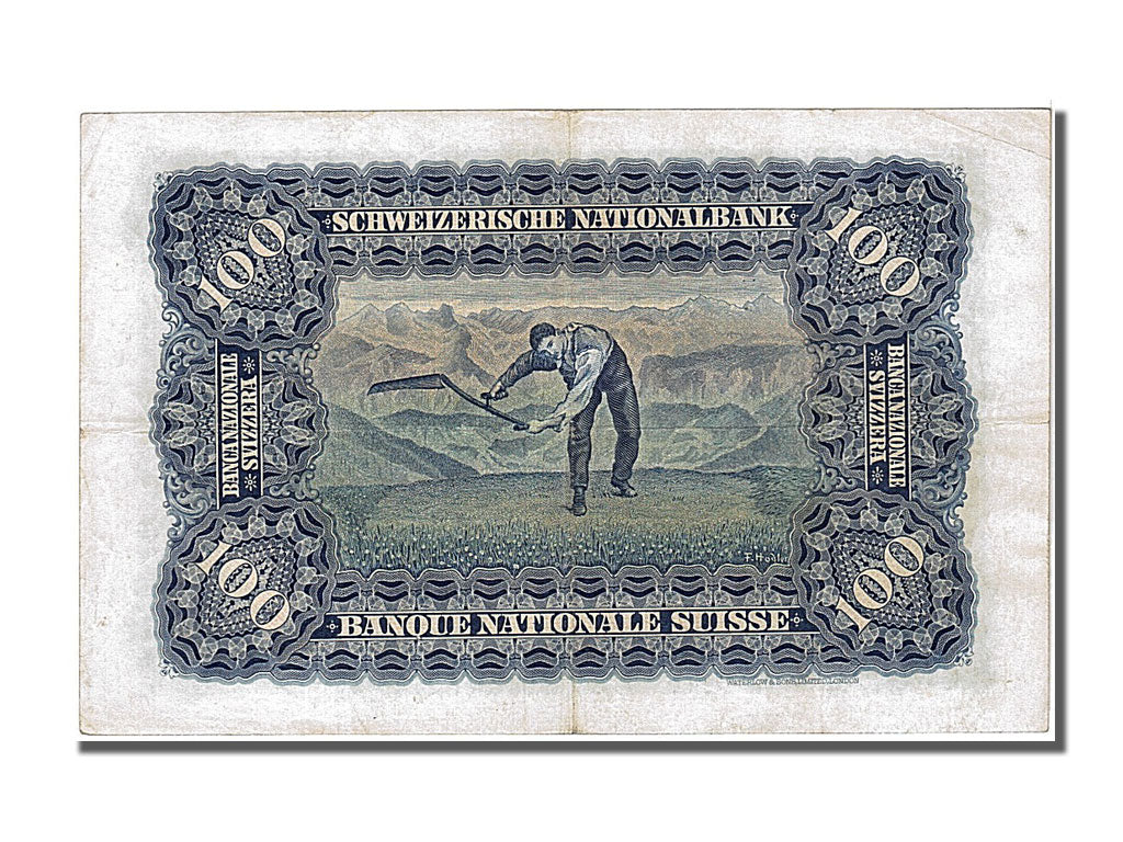 Switzerland, 100 Franken, 1931, KM #35g, 1931-07-21, AU(55-58), 6S