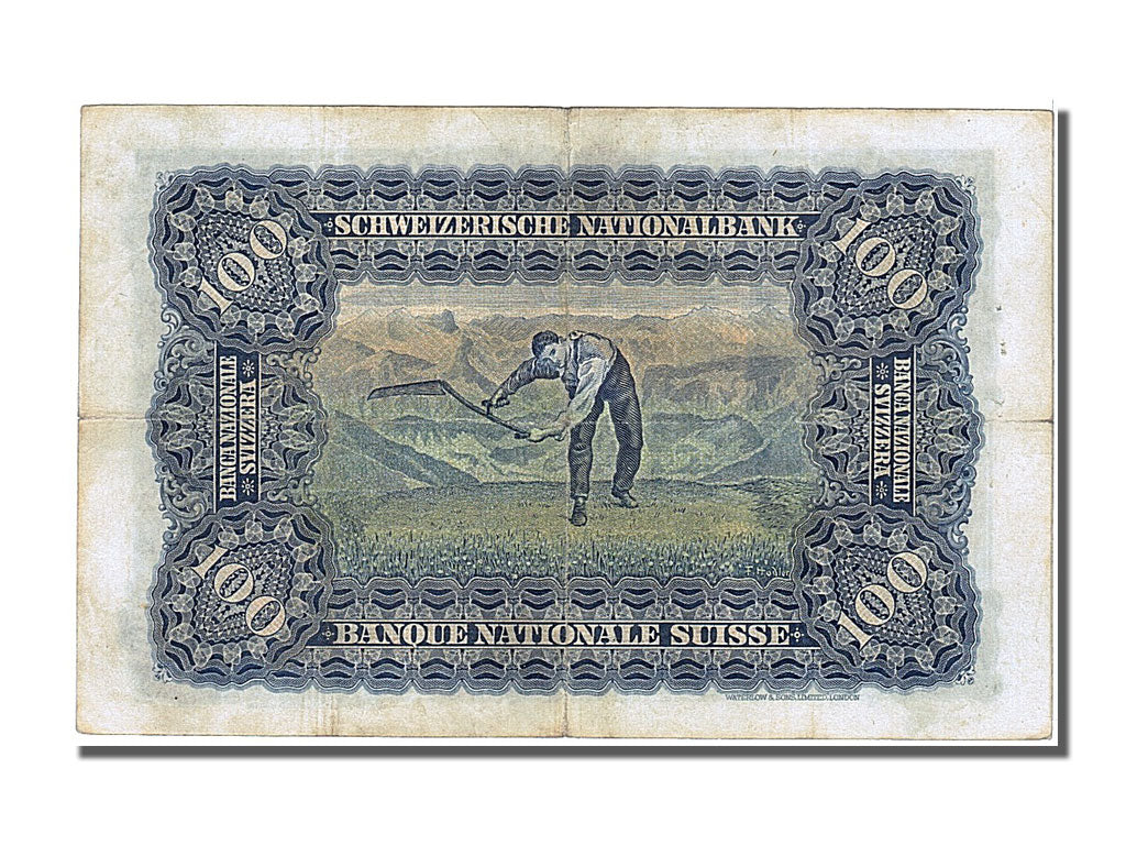 Geldschein, Schweiz, 100 Franken, 1940, 1940-02-15, SS