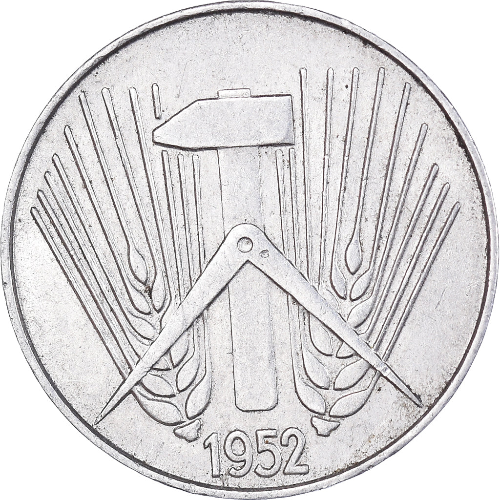 Moneta, REPUBBLICA DEMOCRATICA TEDESCA, 5 Pfennig, 1952, Muldenhütten, BB
